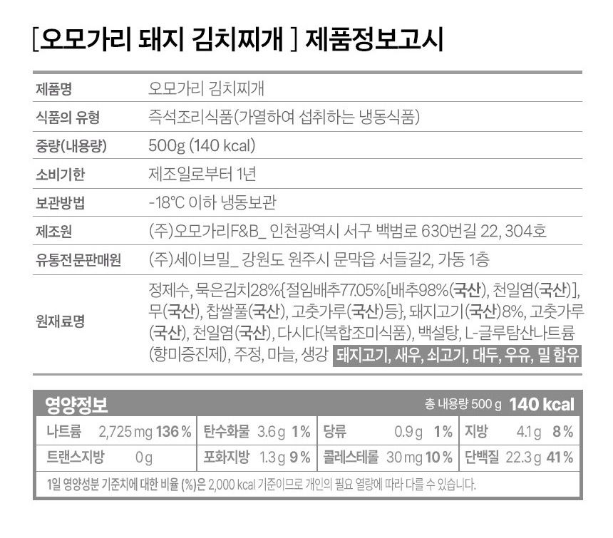 상품정보제공고시