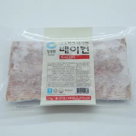 청정원 냉동 고소하고 바삭한 베이컨 1kg 이미지