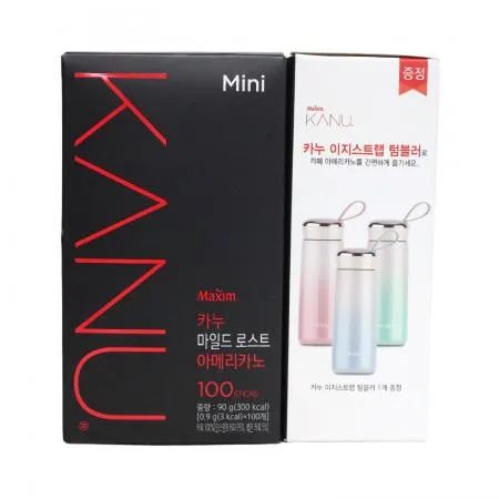 카누 미니마일드커피 100입 90g