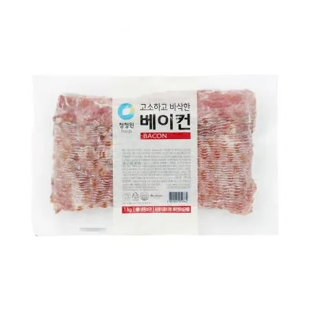 청정원 냉동 고소하고 바삭한 베이컨 1kg