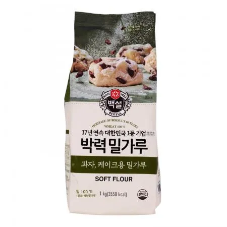 CJ백설 박력 밀가루 (소) 1kg