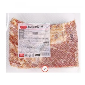 에스푸드 S-food 냉동 후레쉬 베이컨 1kg★