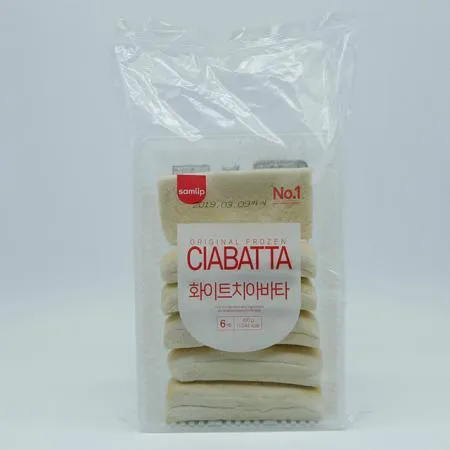 삼립 냉동 화이트치아바타 70g x 6입 420g 이미지