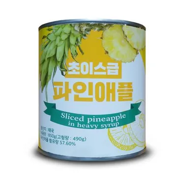 초이스급 파인애플 슬라이스 850gX6캔/통조림/태국