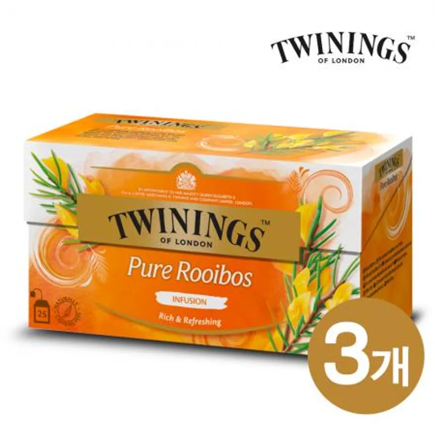 트와이닝 루이보스 티백 25TX3개 이미지
