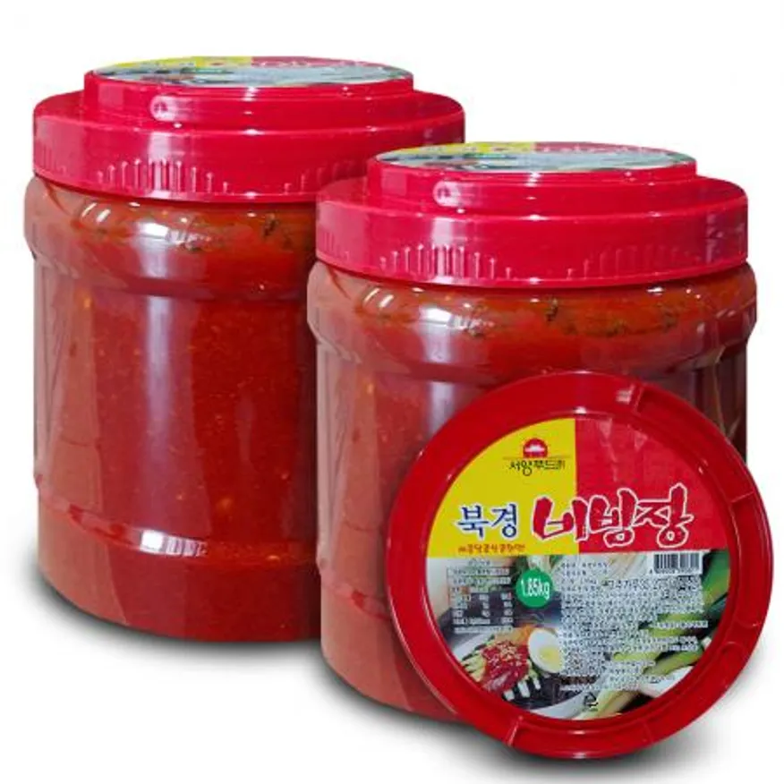 서양푸드 북경 비빔장 1.85kgX2통/국수/냉면/쫄면/대용량/양념장/비빔국수/아이스포장 이미지