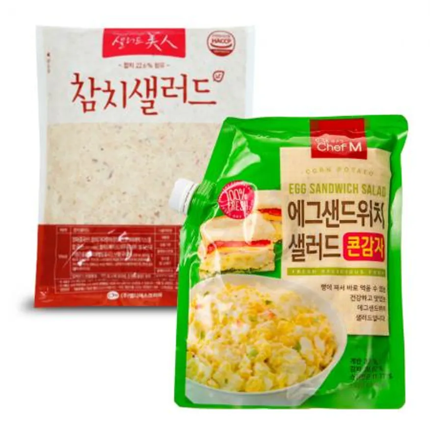 샐러드미인 에그샌드위치 샐러드 콘감자 1개 + 참치 샐러드 1개 이미지