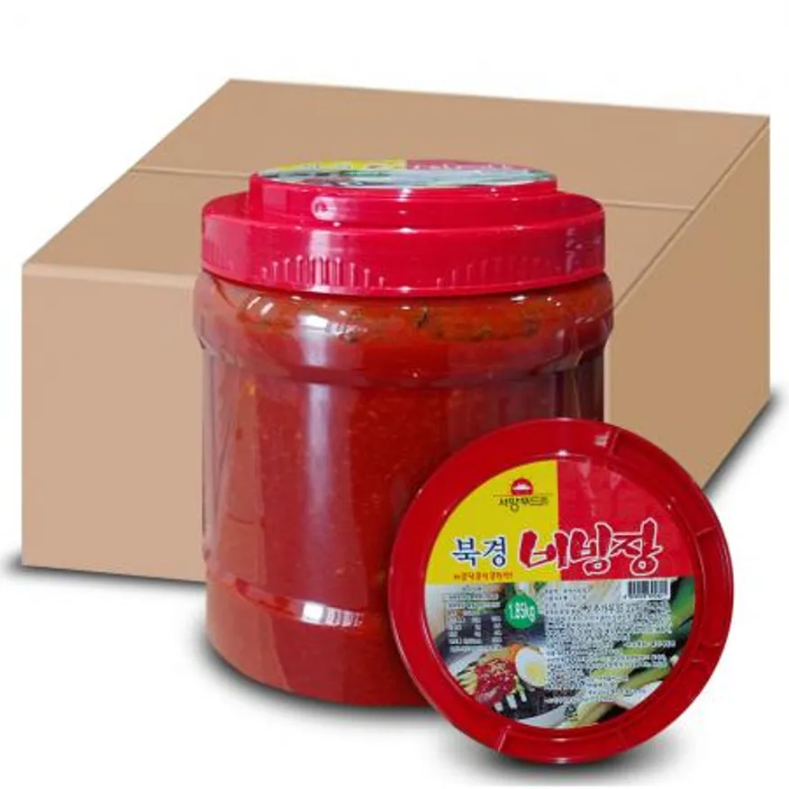 서양푸드 북경 비빔장 1.85kgX6통 1박스/국수/냉면/쫄면/대용량/양념장/비빔국수/아이스포장 이미지
