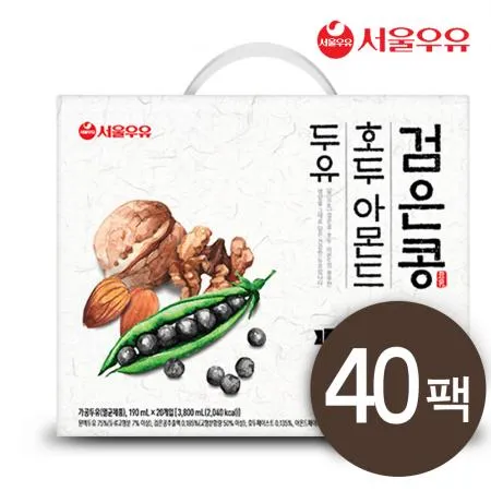 검은콩 호두아몬드 두유 190mlX20팩