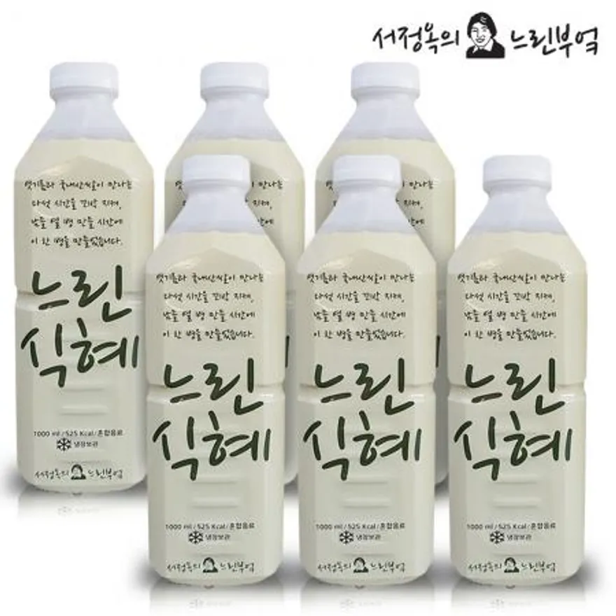 서정쿠킹 느린식혜 1LX6병 이미지