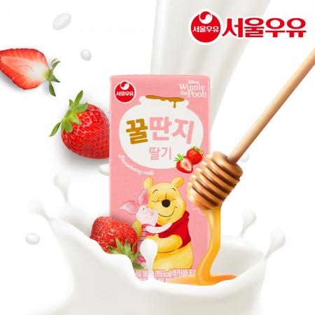 서울우유 꿀단지 딸기 180mlX24개 1박스 이미지