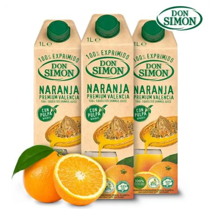 돈시몬 100% 착즙 오렌지 주스 1LX3개 이미지