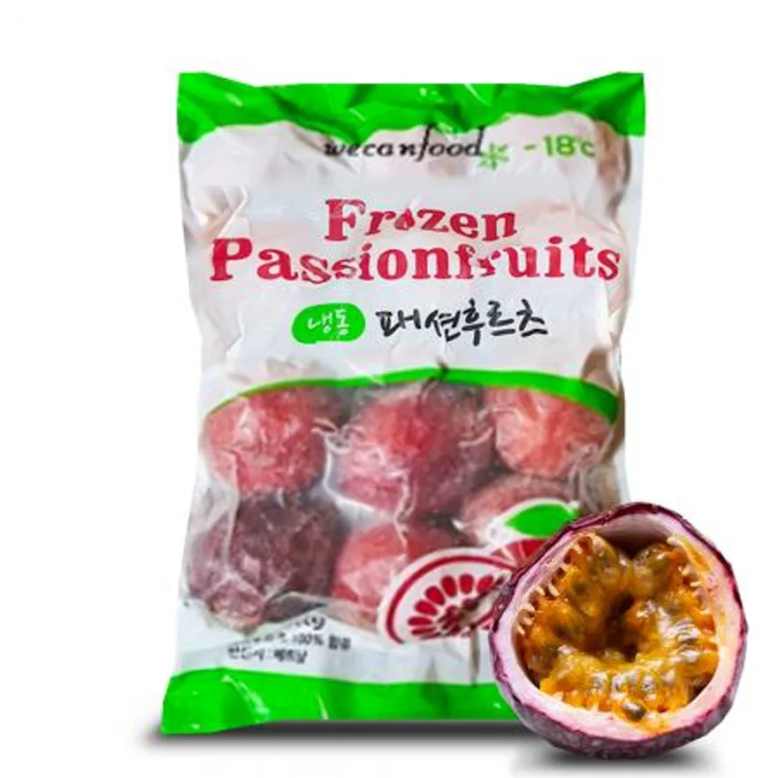 냉동 패션후르츠 원물 백향과 1kg/과일청/만들기/뷔페/디저트/드라이아이스 안전포장 이미지