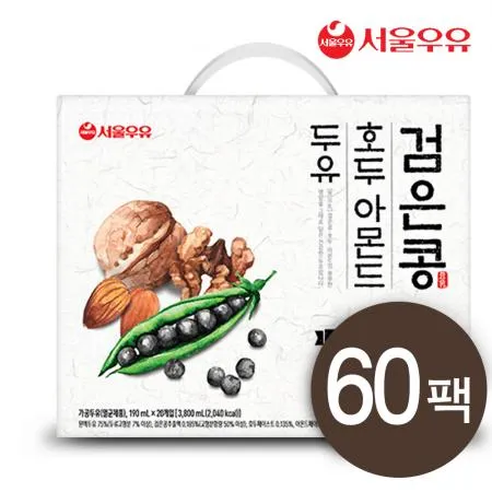 검은콩 호두아몬드 두유 190mlX60팩