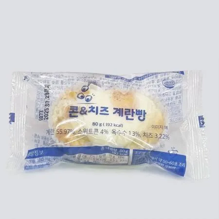 냉동 콘치즈 계란빵 80g 10개 이미지
