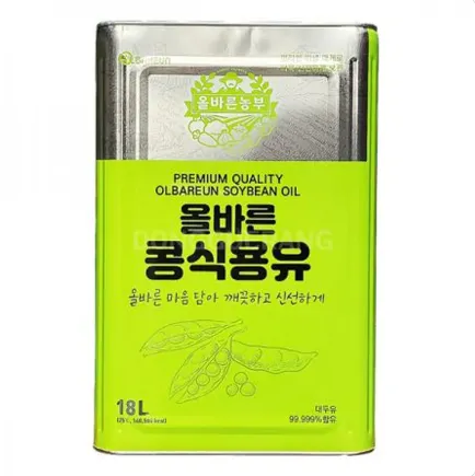 올바른 콩식용유 18L