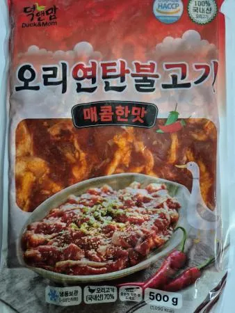 [청하FnS] 매콤한 오리연탄불고기(500g) 안주로도 딱 캠핑요리로도 딱