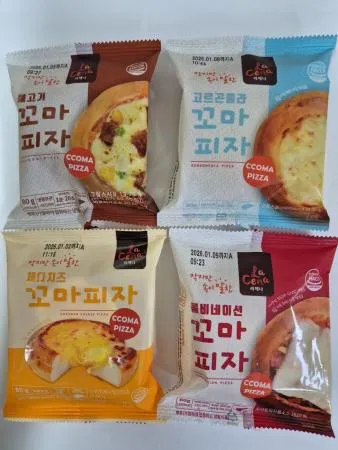 [청하FnS] 라체나 꼬마피자 미니피자 체다치즈 고르곤졸라 불고기 콤비네이션 (80g 4종)