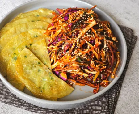 성경순만두 납작만두(260g)+삼각당면만두(600g) 이미지