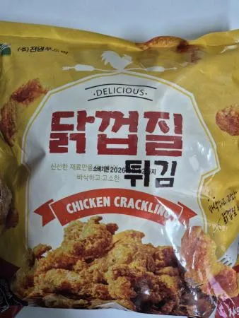 [청하FnS] 국내산 바삭바삭 고소한 닭껍질 튀김(1kg)