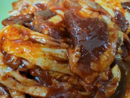 [청하FnS] 매콤한 오리연탄불고기(500g) 안주로도 딱 캠핑요리로도 딱 이미지