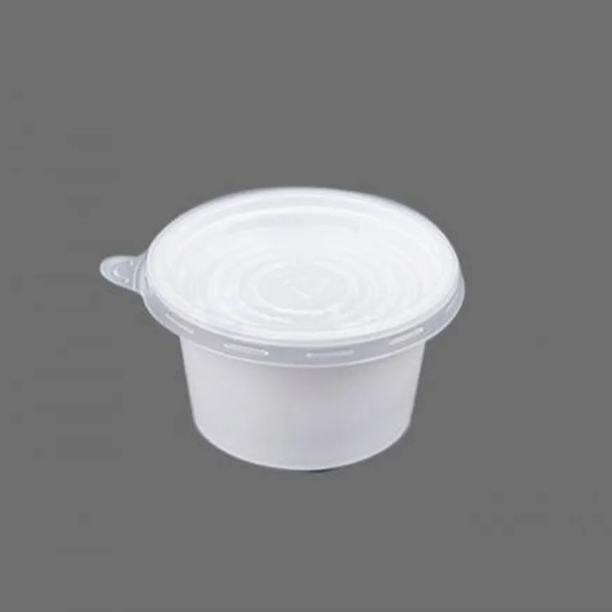 다용도컵 소스용기(2호)大 70파이(몸통+뚜껑) 100입 이미지