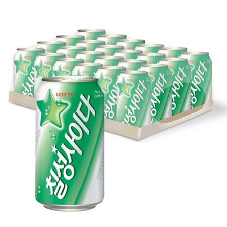 [롯데] 칠성사이다 (355ml*24개입) 1박스
