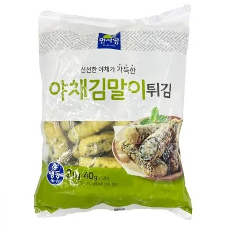 면사랑 야채김말이튀김 2kg (40g*50개입)