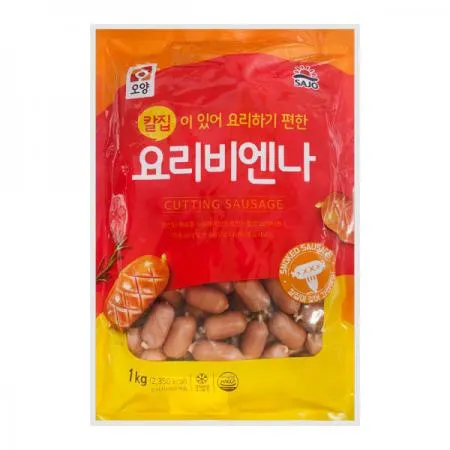 [오양] 칼집 요리비엔나 소세지 1kg