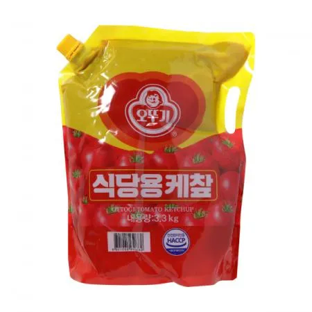 [오뚜기] 식당용케찹 스파우트팩 3.3kg 케챂