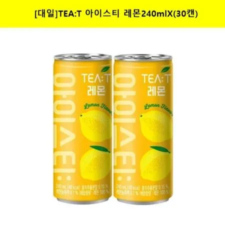 [대일]TEA:T 아이스티 레몬240mlX(30캔)/서비스음료/노래방/홍보용음료