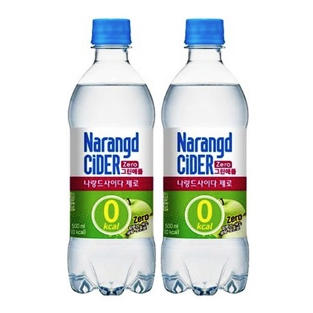 나랑드사이다 제로 그린애플 500ml, 20pet