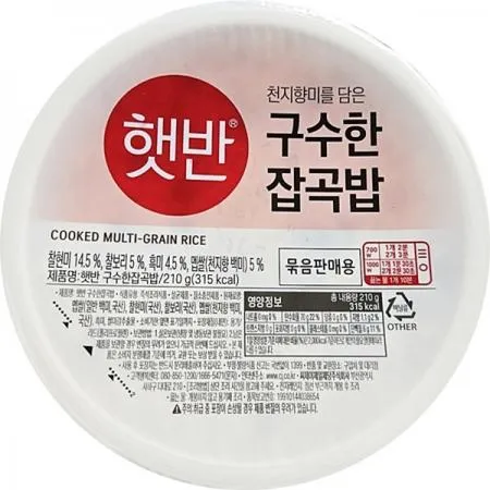 [cj제일제당]햇반 구수한잡곡밥210g x (18개)