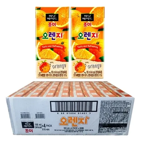 미닛메이드 조이 오렌지 195ml, 32팩