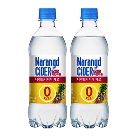 나랑드사이다 제로 파인애플 500ml, 20pet