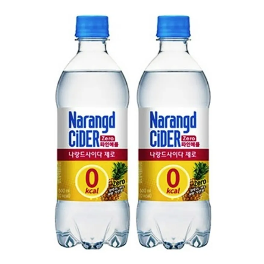 나랑드사이다 제로 파인애플 500ml, 20pet 이미지