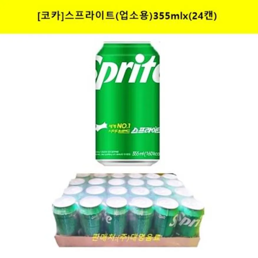 스프라이트 355ml, 24캔(업소용) 이미지