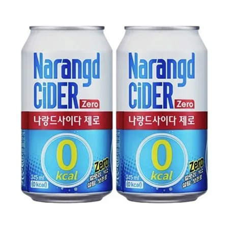 나랑드사이다 제로 345ml, 24캔