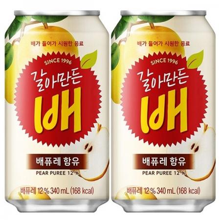 [해태음료]갈아만든배,340ml, 24캔 /음료수/배음료/전통음료
