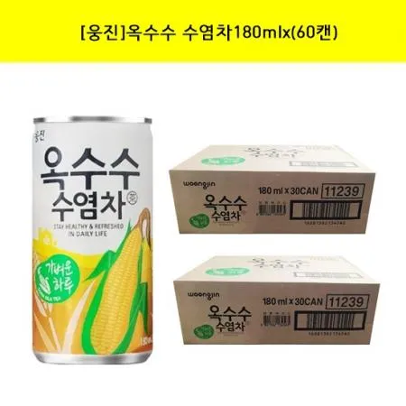웅진 옥수수수염차180mlx(60캔)