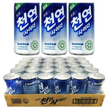 천연사이다 190ml, 30캔