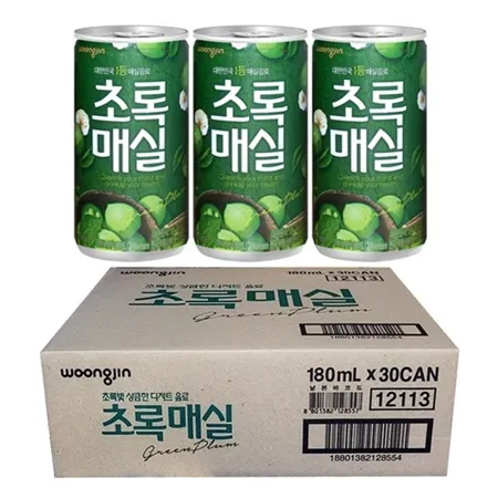 초록매실 180ml, 30캔