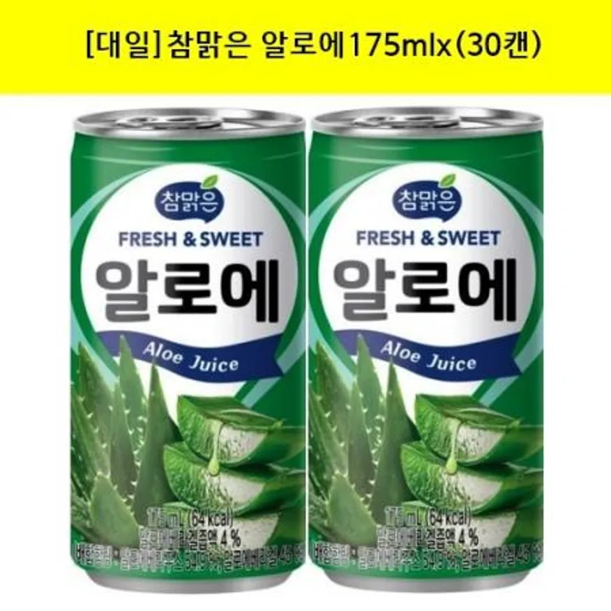 참맑은 알로에 175ml, 30캔 이미지