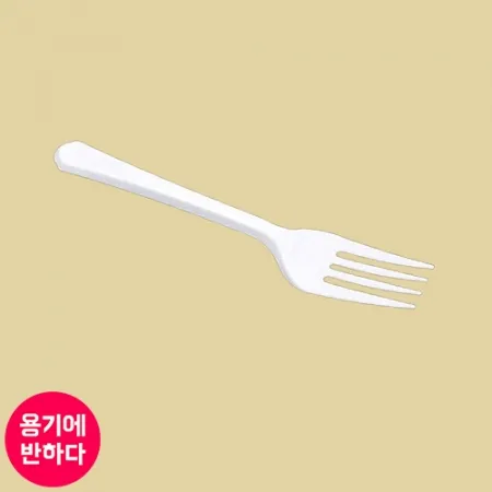 [BW] 일회용 배달 포장 포크 벌크포장 백색 2000개
