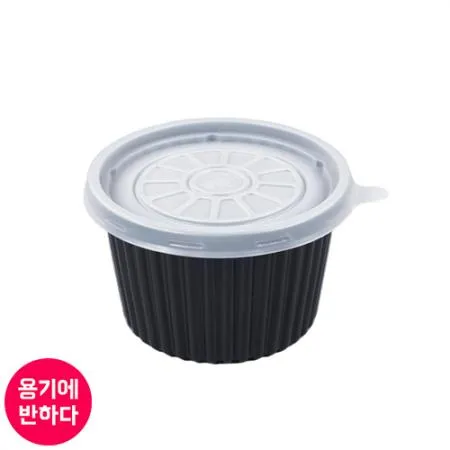 [FP] 일회용 105파이 PP 국물용기 (흑색) 대 1000개세트 [합포장]