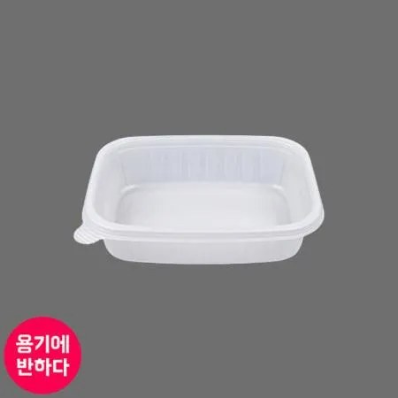 [FP] 사각죽용기 소(반투명)500개 세트 [몸통+뚜껑]