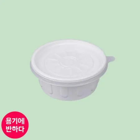 [JH] 일회용 소스컵 PS국물용기 105파이 소 (백색) 1000개 세트 [몸통+뚜껑]
