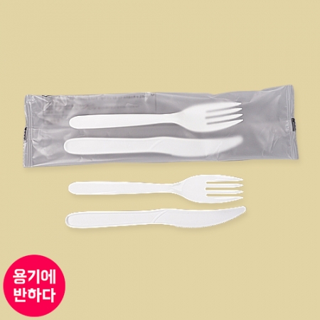 [CP] 일회용 포크 나이프 세트 500개 백색