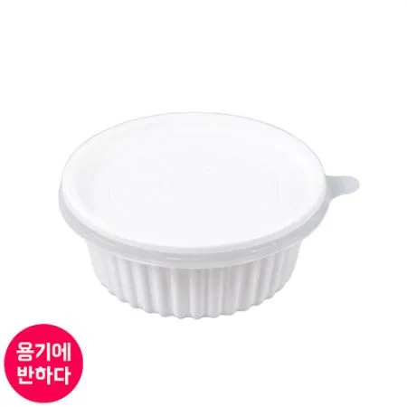 [FP] 일회용 국물용기 PP 105파이 소 (백색) 1000개세트 [합포장]