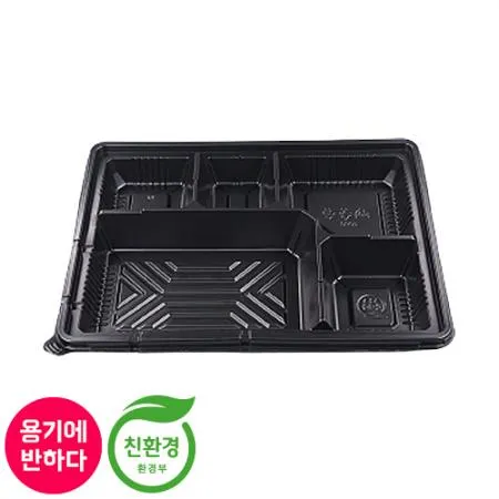 [JH] 일회용 돈가스용기 5칸 도시락 JH-0807 200개세트 [합포장]